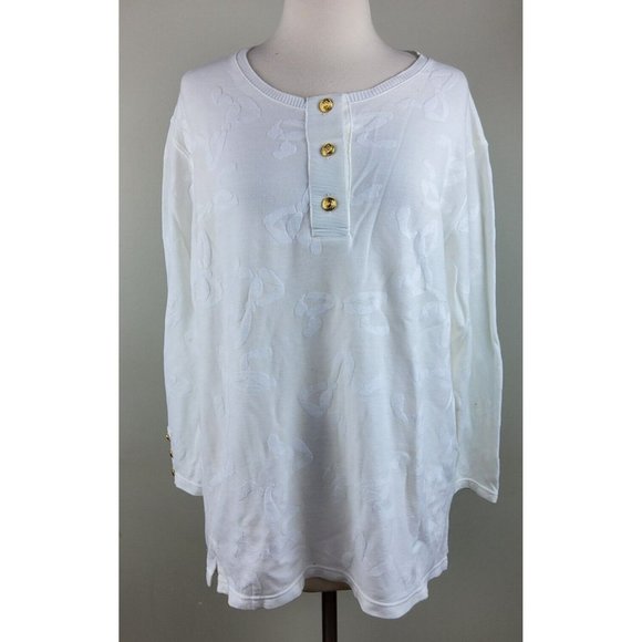 Vintage Valentino Studio Women’s Textured Bow Pullover Top Size 46/12 - Picture 2 of 8